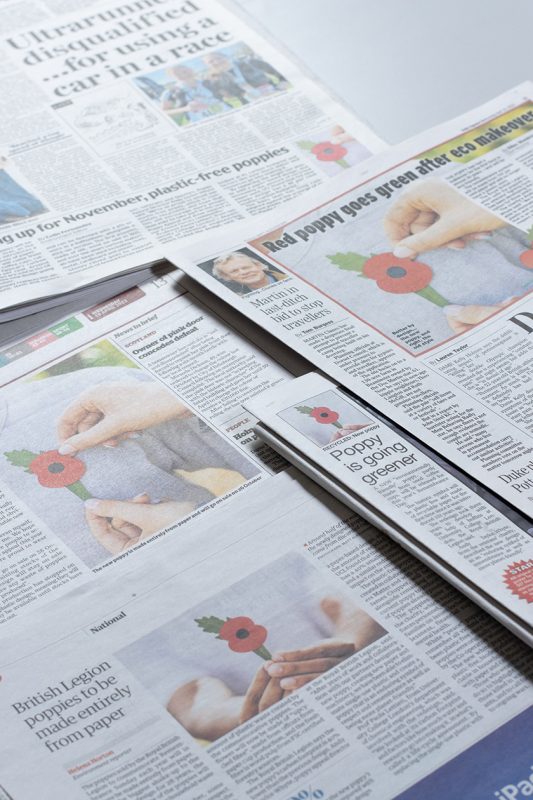 Matter designs recyclable plastic-free remembrance poppy
